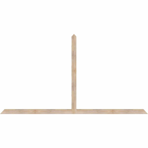 Ekena Millwork Portland Smooth Timber Gable Bracket, Douglas Fir, 108"W x 58"H x 1 1/2"D x 3 1/2"F, 13/12 Pitch GBW108X58X0204POR00SDF - main